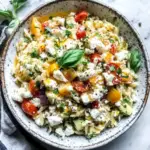 Lemon Honey Orzo With Feta