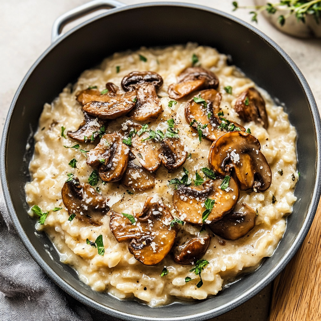 Rustic Mushroom Risotto Recipe