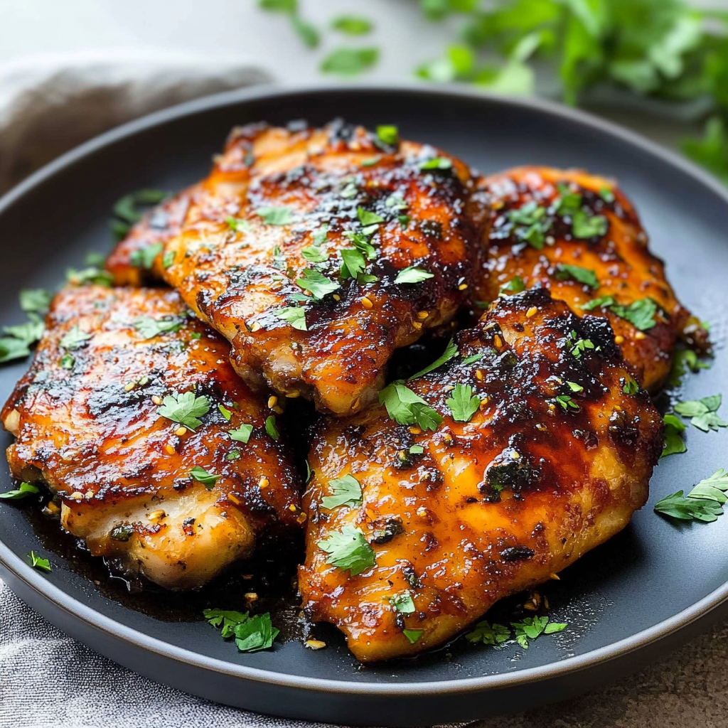 Maple Glazed Chicken Thighs Recipe