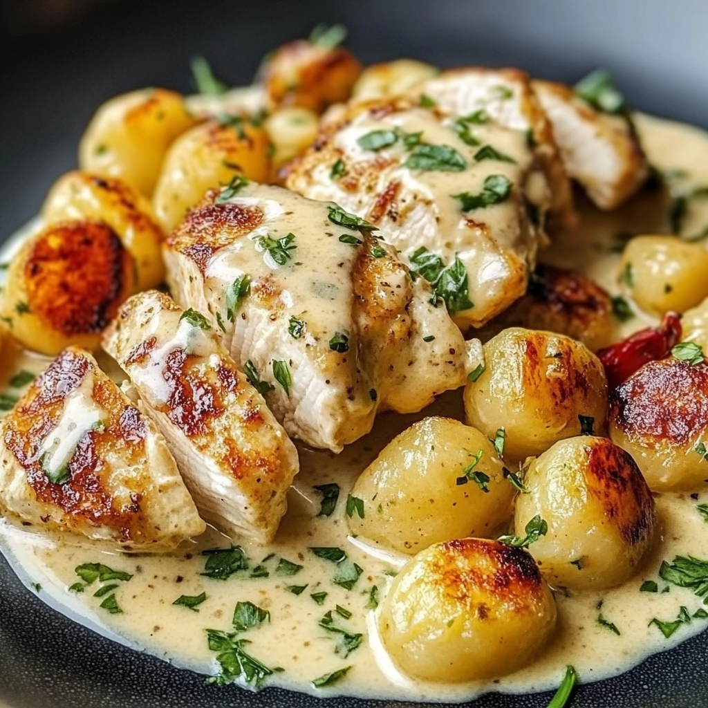 Asiago Chicken and Gnocchi Recipe