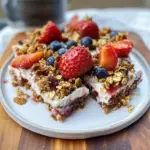 Peach FroYo Bark with Granola Recipe