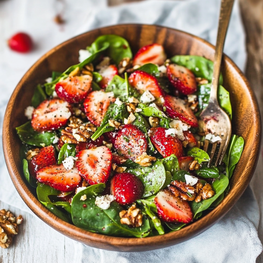 Strawberry Spinach Poppyseed Salad Recipe