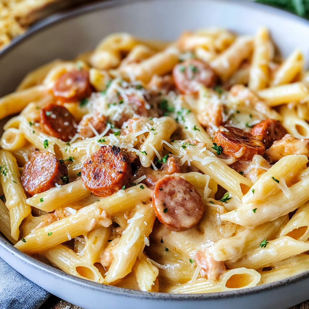 Creamy Kielbasa Pasta