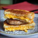 Breakfast Grilled Cheese Sausage Egg Recipe