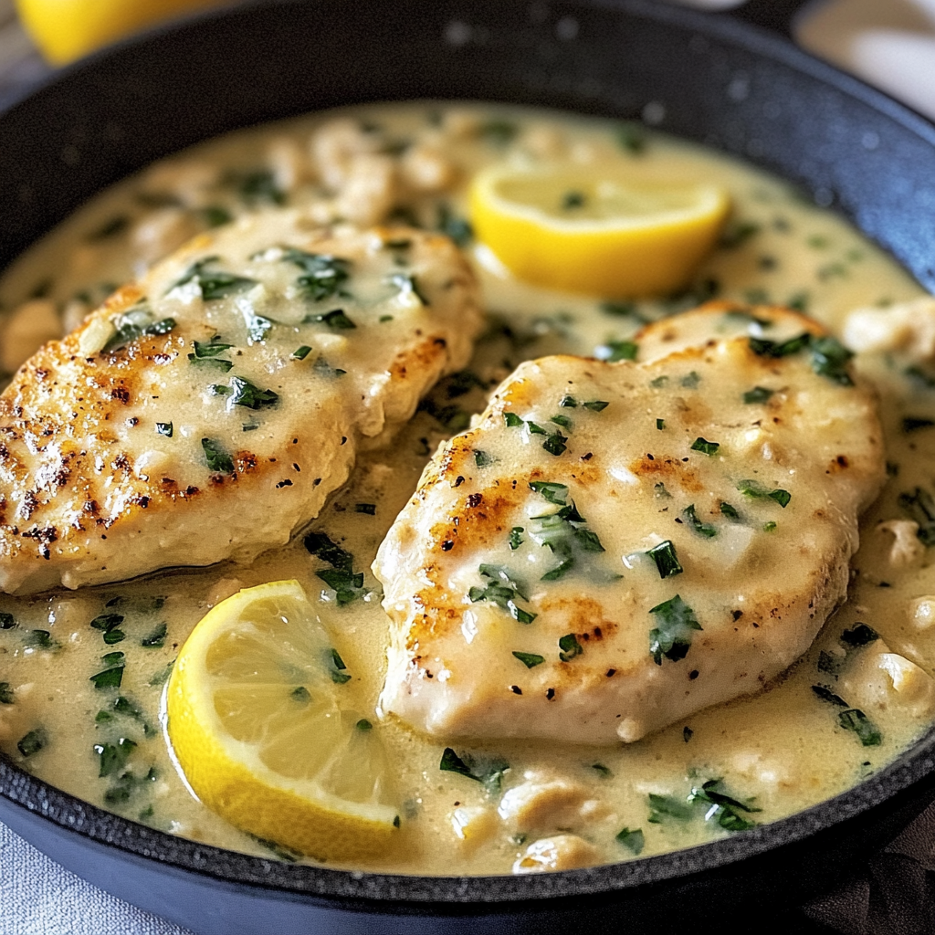 Zesty Lemon Basil Chicken Piccata Recipe