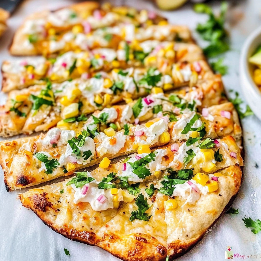 Mexican Street Corn Flatbread Recipe