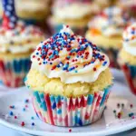 4th of July Funfetti Cupcakes