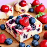Strawberry and Blueberry Oreo Bars Recipe