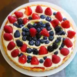 Red, White, and Blue Fruit Pizza Recipe