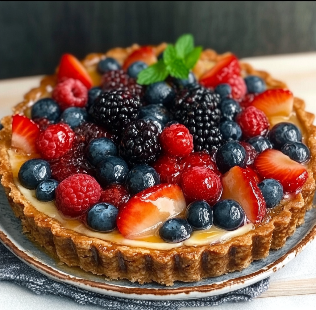 4th of July Fruit Tart