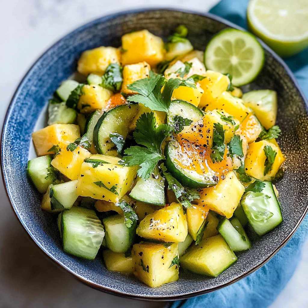 Pineapple Cucumber Lime Salad Recipe