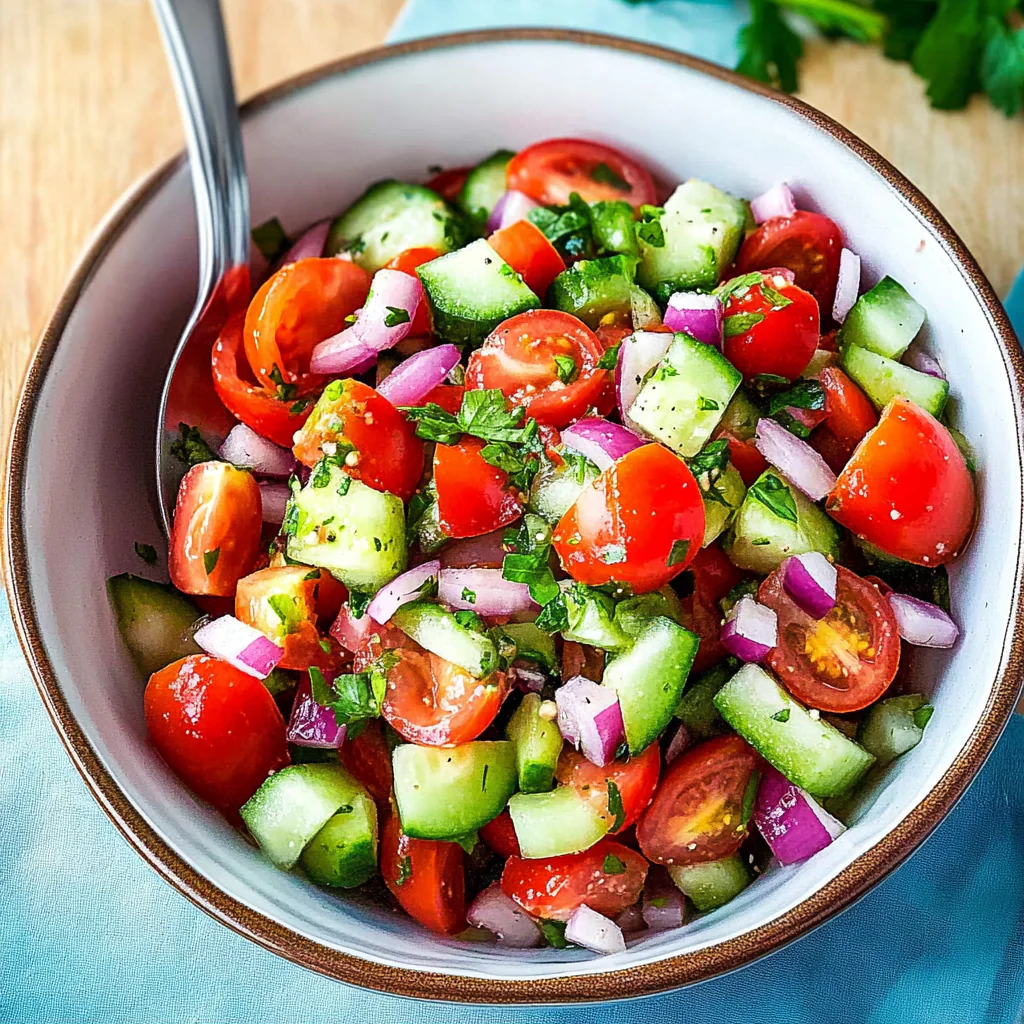 Cucumber Tomato Salad Recipe