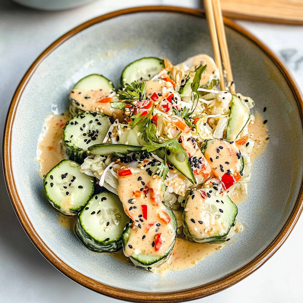 California Roll Cucumber Salad Recipe