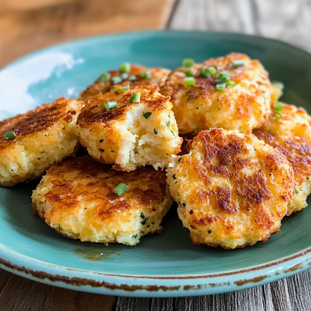 Cheesy Cauliflower Patties Recipe
