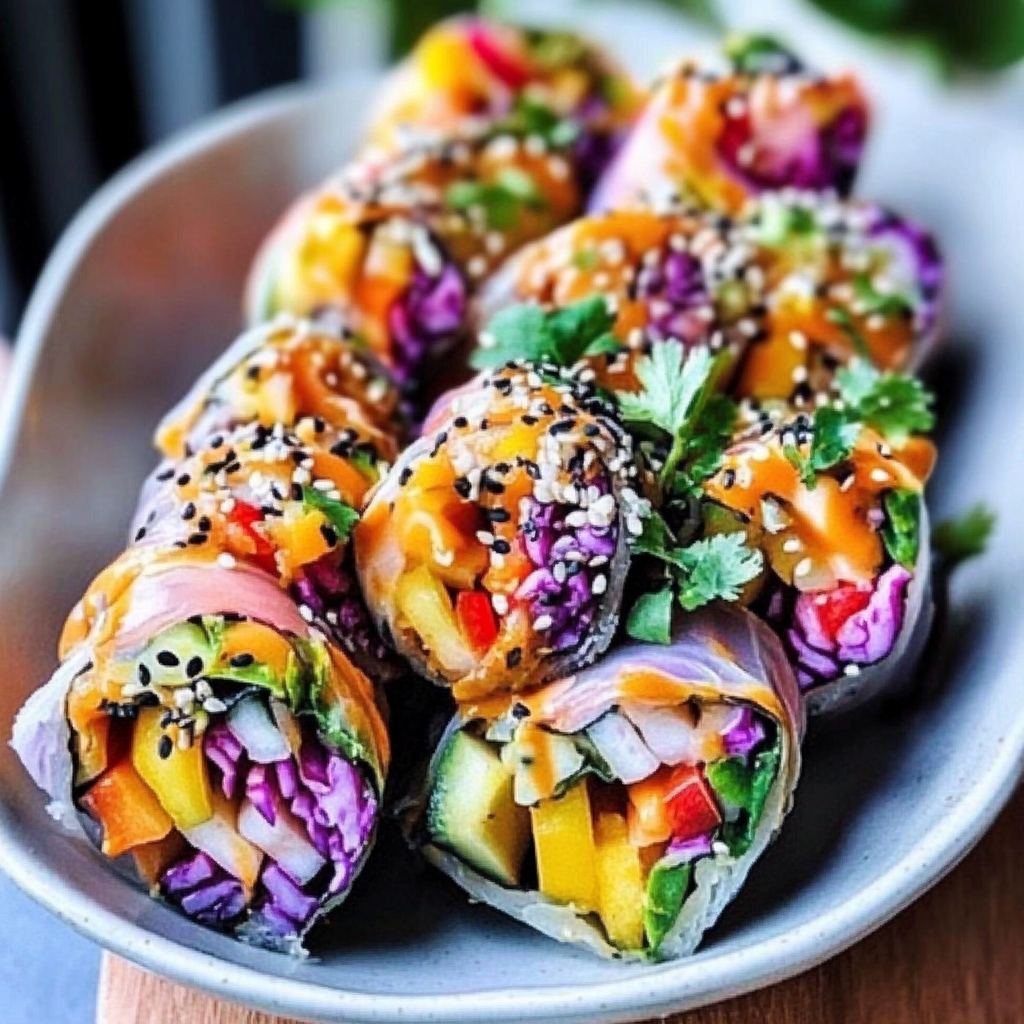 Rainbow Veggie Rolls