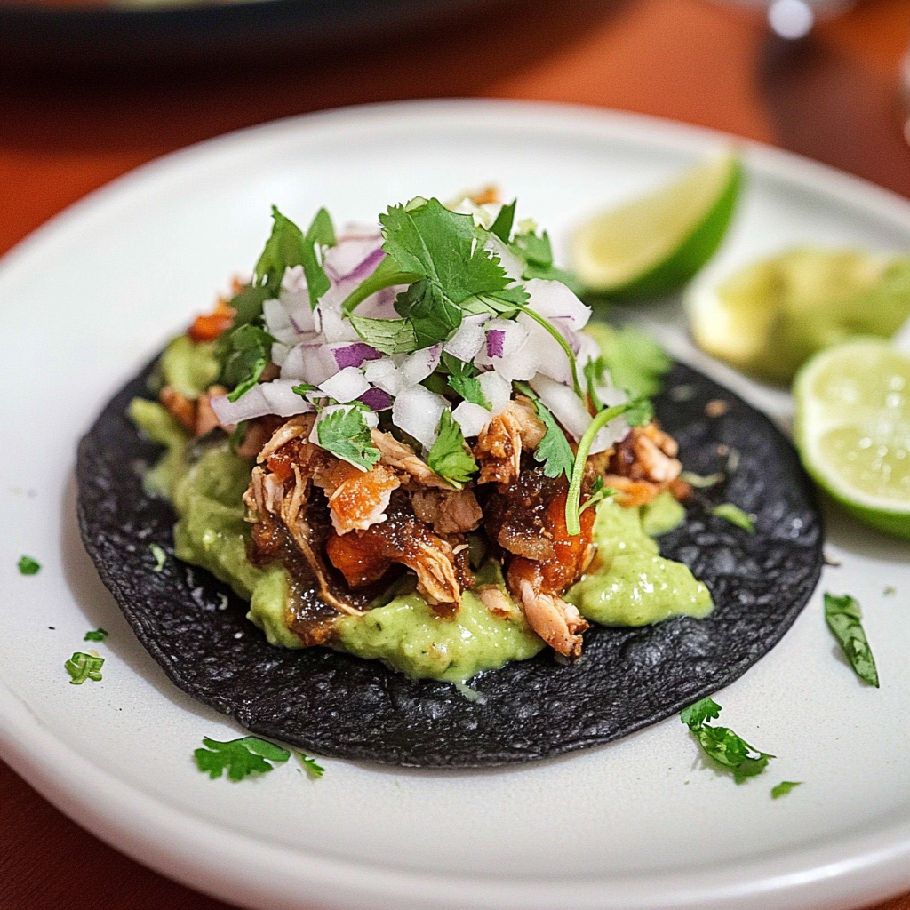 Rotisserie Chicken Blue Corn Tostada Recipe