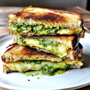 Pesto Avocado Grilled Cheese Sandwich Recipe