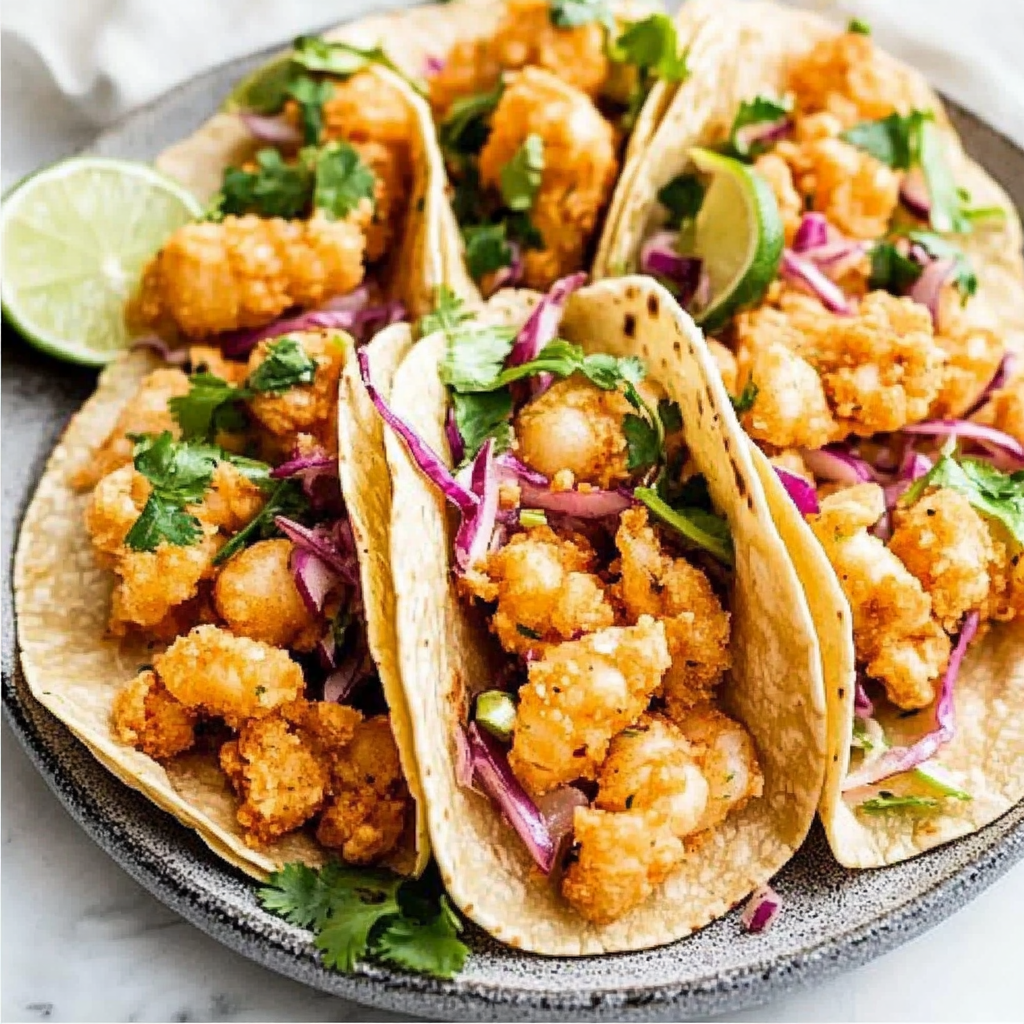Crispy Bang Bang Shrimp Tacos