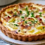 Potato, Bacon and Green Onion Quiche Recipe