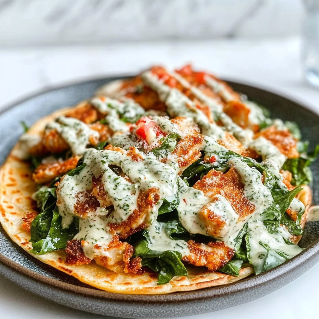 Smash Chicken Caesar Tacos Recipe