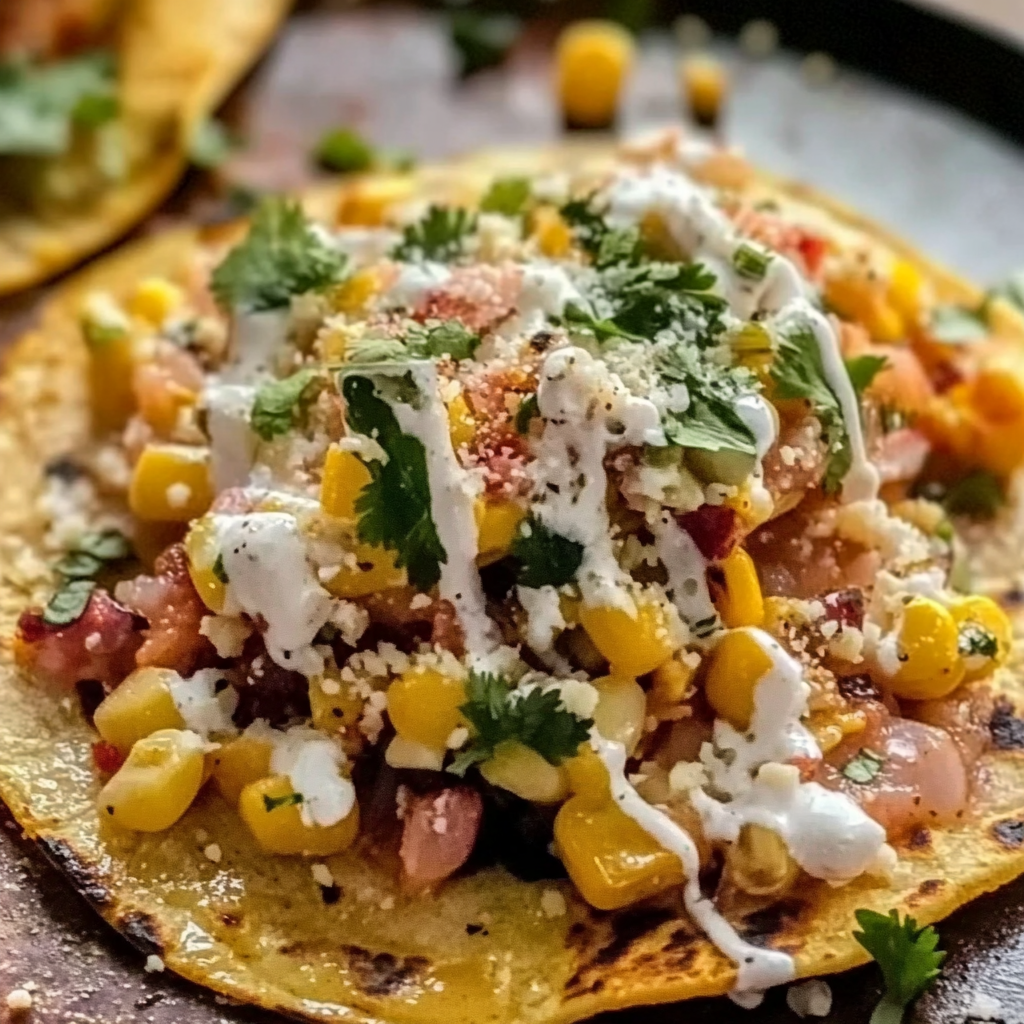 Mexican Street Corn Tostadas Recipe