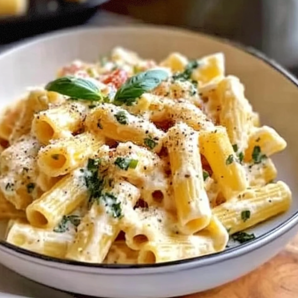 One-Pot Lemon Ricotta Rigatoni Recipe