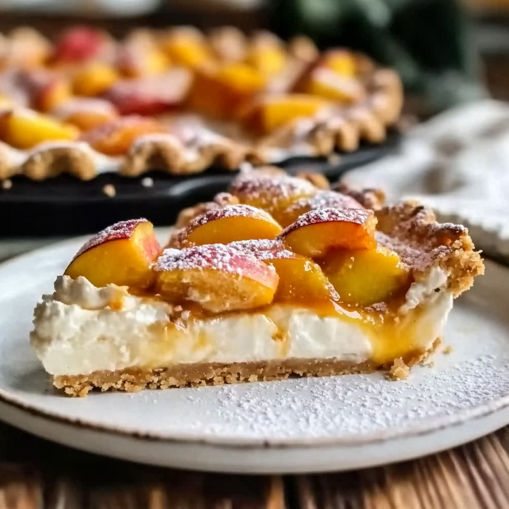 Peaches and Cream Pretzel Pie Recipe Bliss