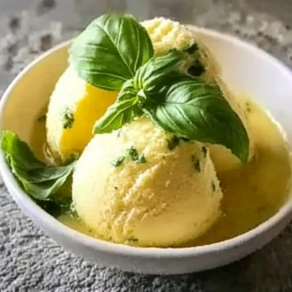Lemon Basil Sorbet