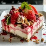 Strawberry Pretzel Ice Cream Cake Recipe