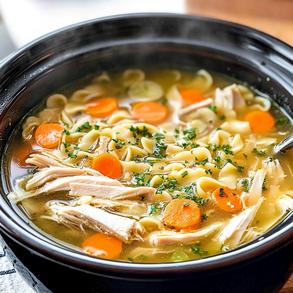 Crockpot Chicken Noodle Soup