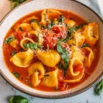 Crockpot Creamy Tomato Tortellini Soup Recipe