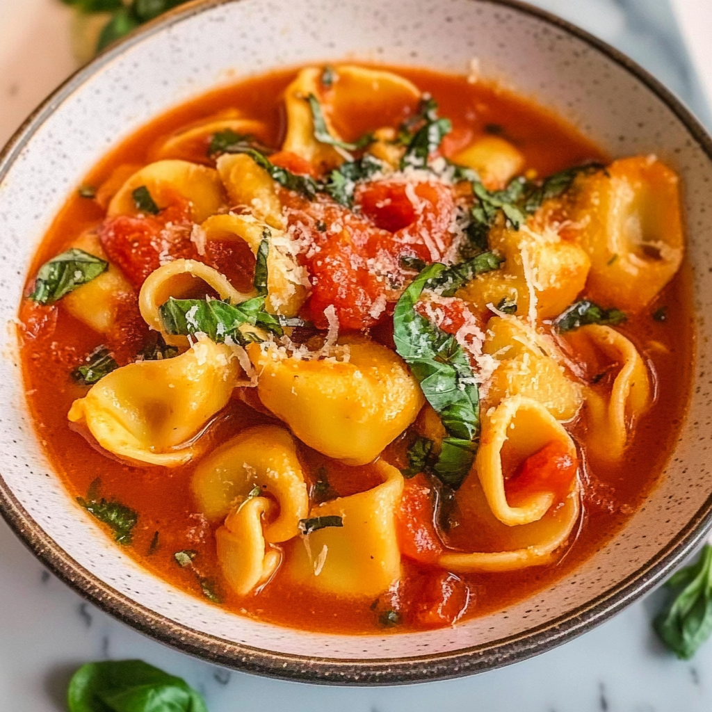 Crockpot Creamy Tomato Tortellini Soup Recipe