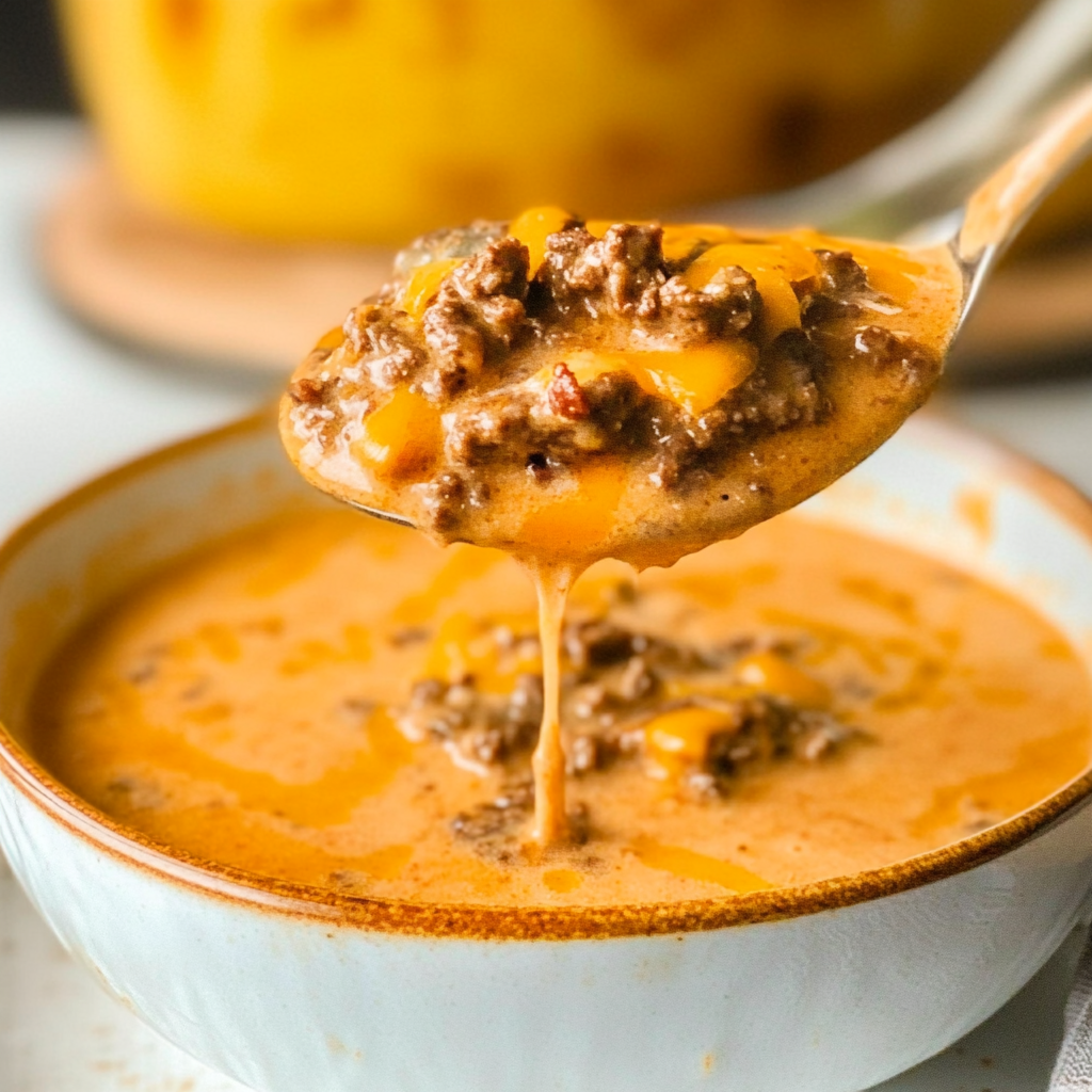 Crockpot Cheeseburger Soup Recipe