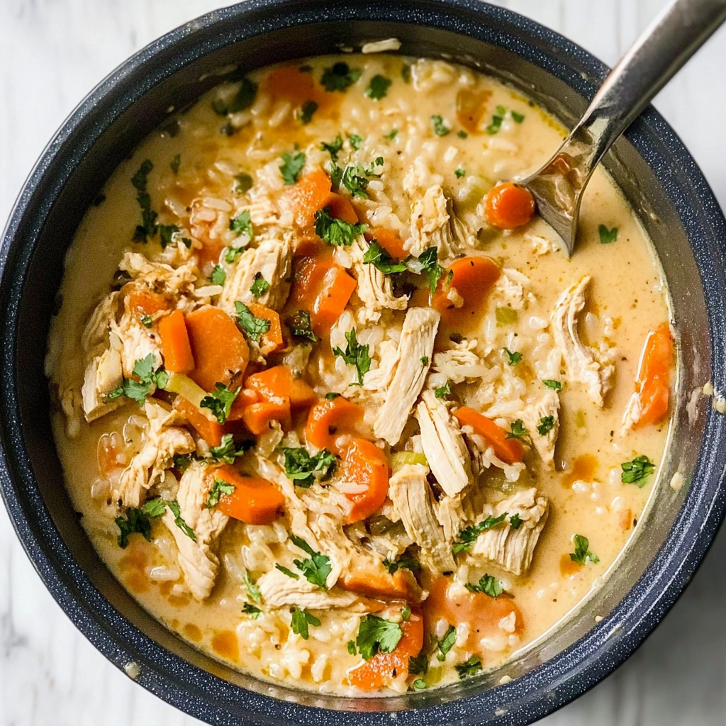 Crockpot Chicken and Rice Soup Recipe