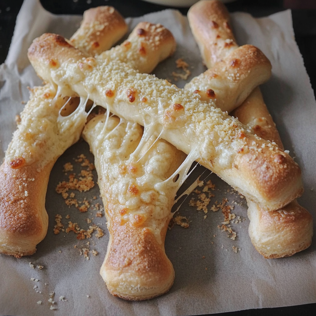 Cheesy Halloween Breadstick Bones Recipe
