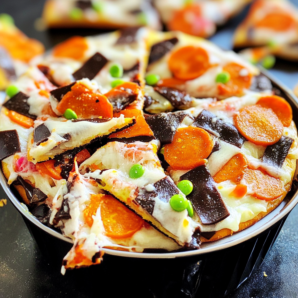 Mini Halloween Pizzas
