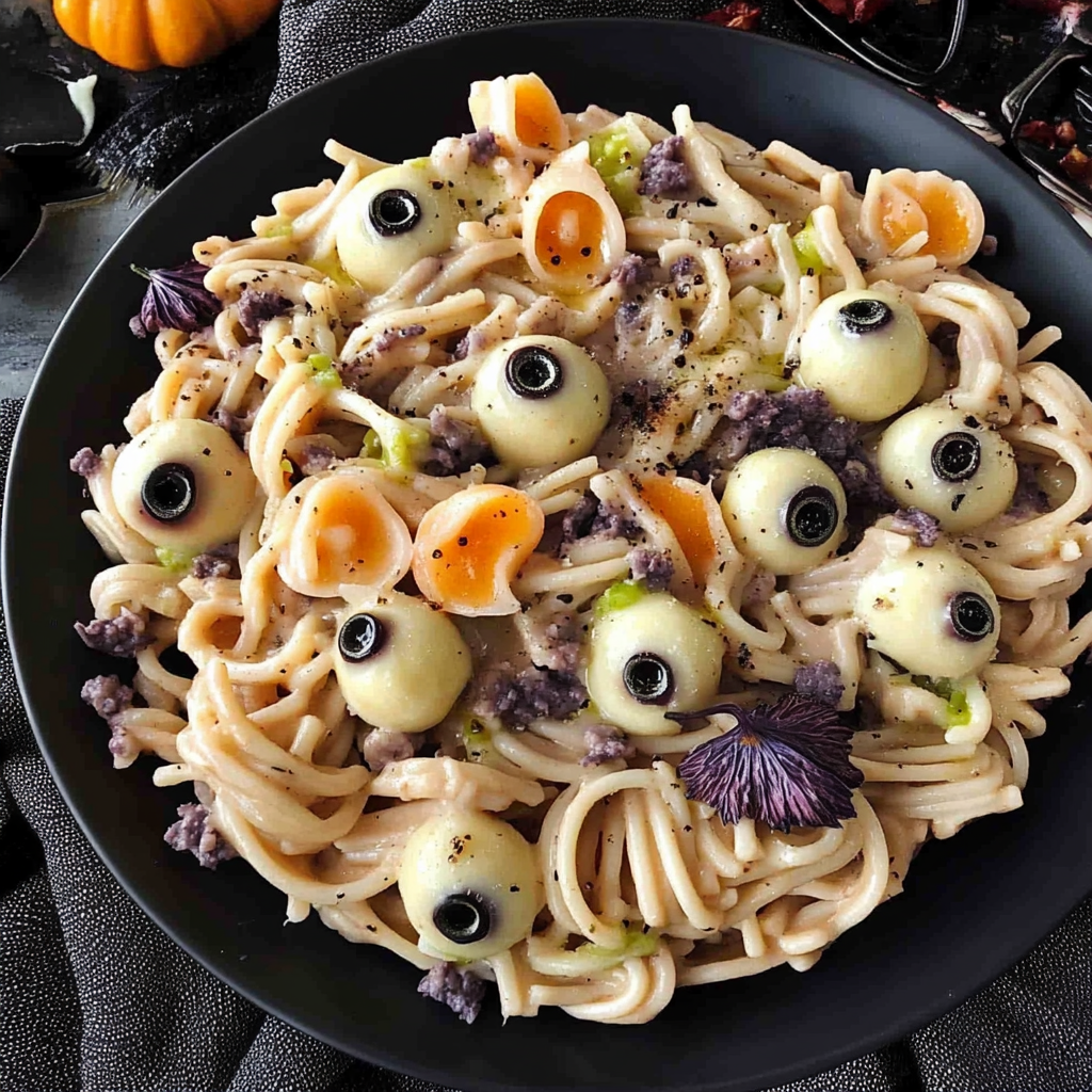 Halloween Eyeball Pasta Salad Recipe