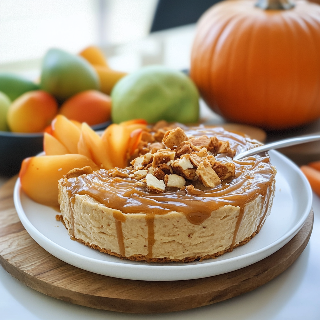 Caramel Toffee Dip in a Pumpkin Recipe
