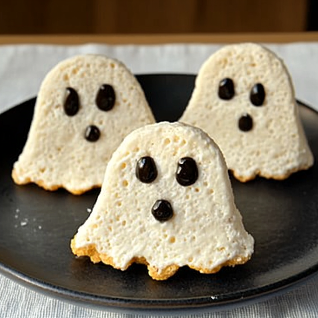 Rice Krispie Treat Ghosts
