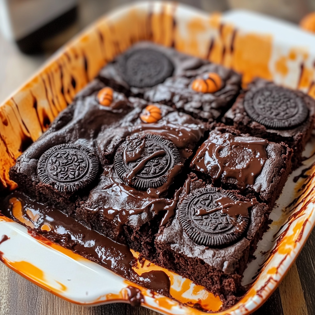 Halloween Oreo Brownies Recipe
