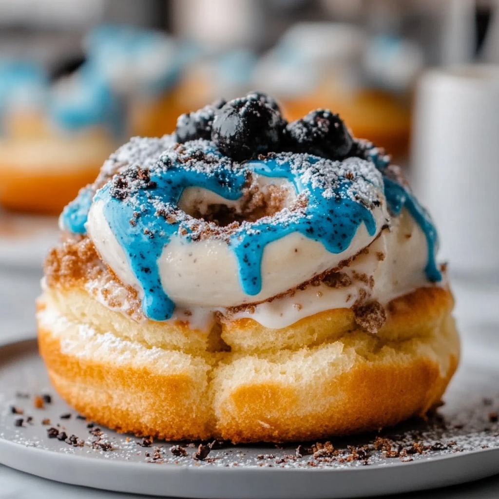 Cookie Monster Cinnamon Rolls Recipe
