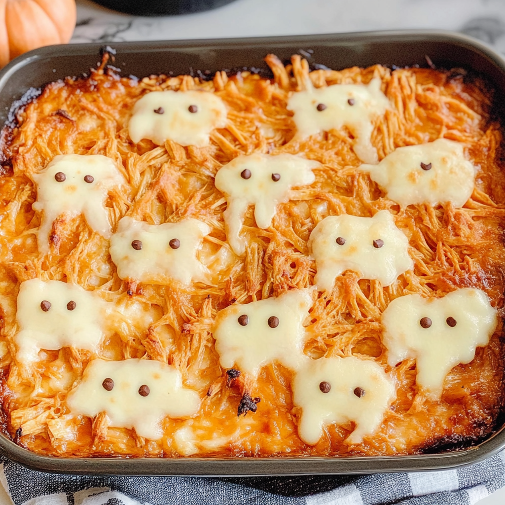 Delicious Halloween Buffalo Chicken Dip Recipe