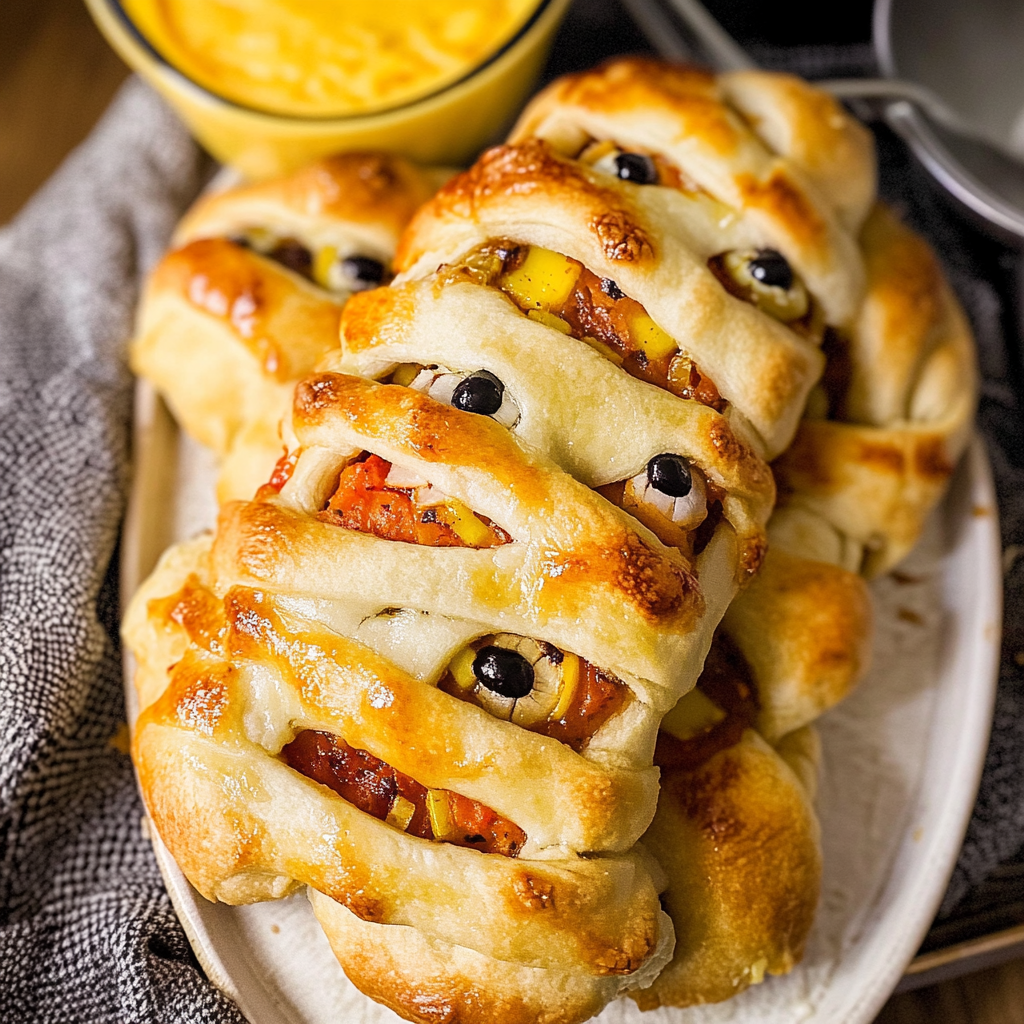 Halloween Mummy Breakfast Rolls Recipe