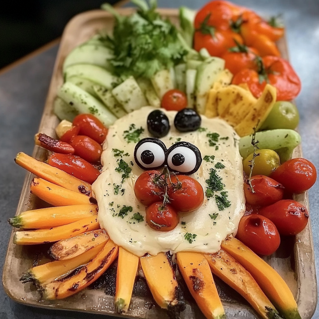 Halloween Vegetable Tray Appetizers Recipe