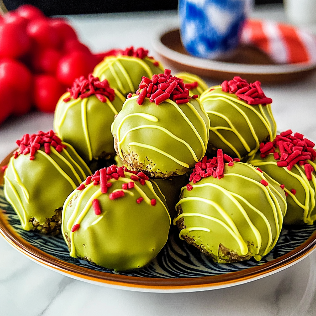 No-Bake Grinch Oreo Truffles Recipe