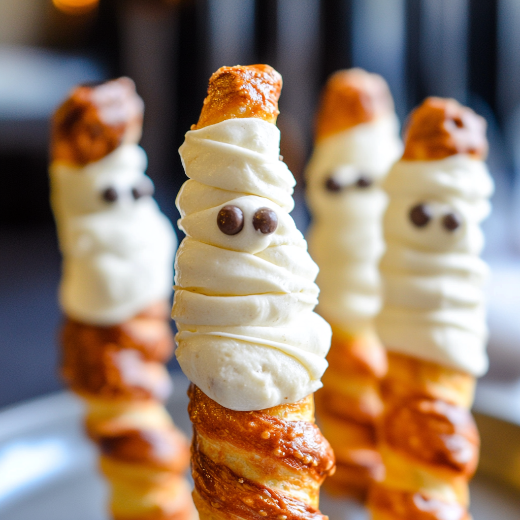 Spooky Mummy Pretzels