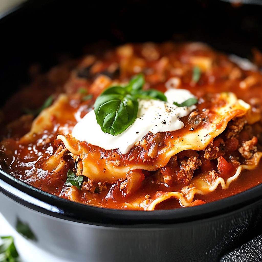 Crockpot Lasagna Soup