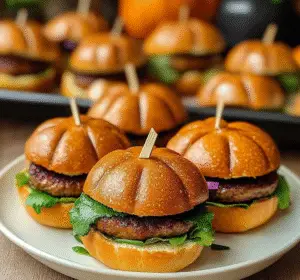 Pumpkin-Shaped Sliders