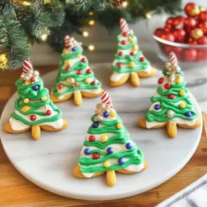 Easy Pretzel and Candy Melt Christmas Trees