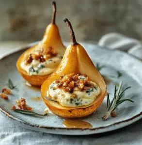 Blue Cheese Stuffed Pears